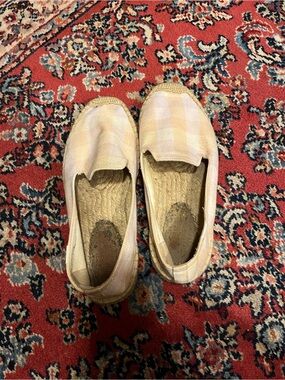 Soludos Pink Plaid Espadrilles